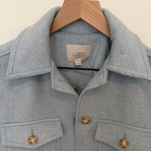 LOFT Sky Blue Men's Shirt Jacket